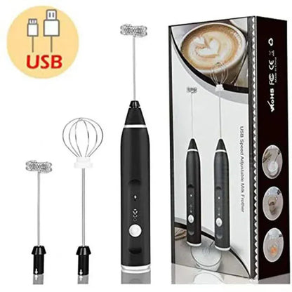 "2-in-1 High-Quality Coffee Frother & Egg Whisk"