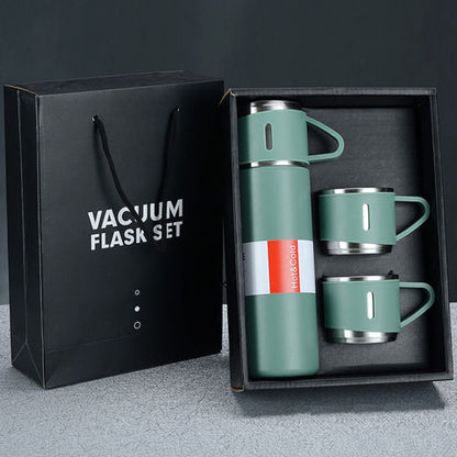 Premium 500ml Stainless Steel Vacuum Flask Set