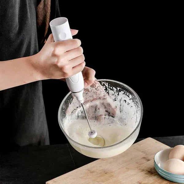 "2-in-1 High-Quality Coffee Frother & Egg Whisk"